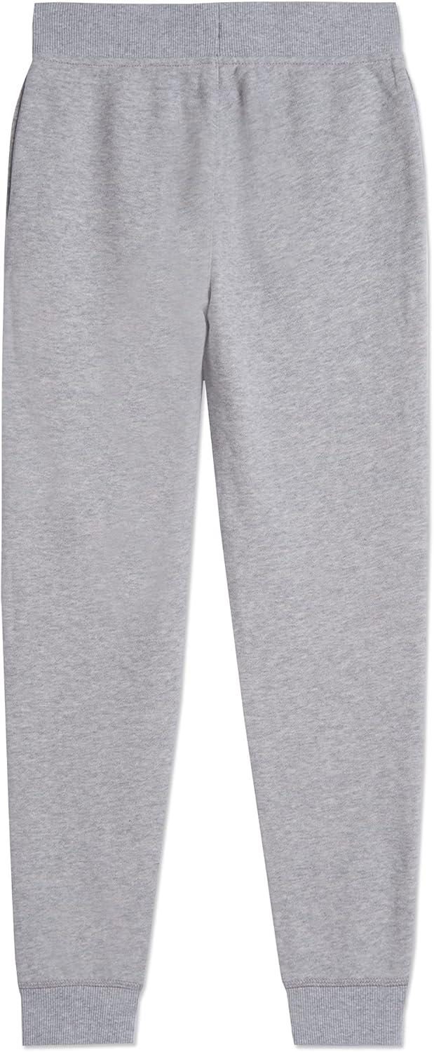 imageNautica Girls Fleece Sweatpants Functional Pockets Elastic Waistband amp Drawstring ClosureGrey Heather