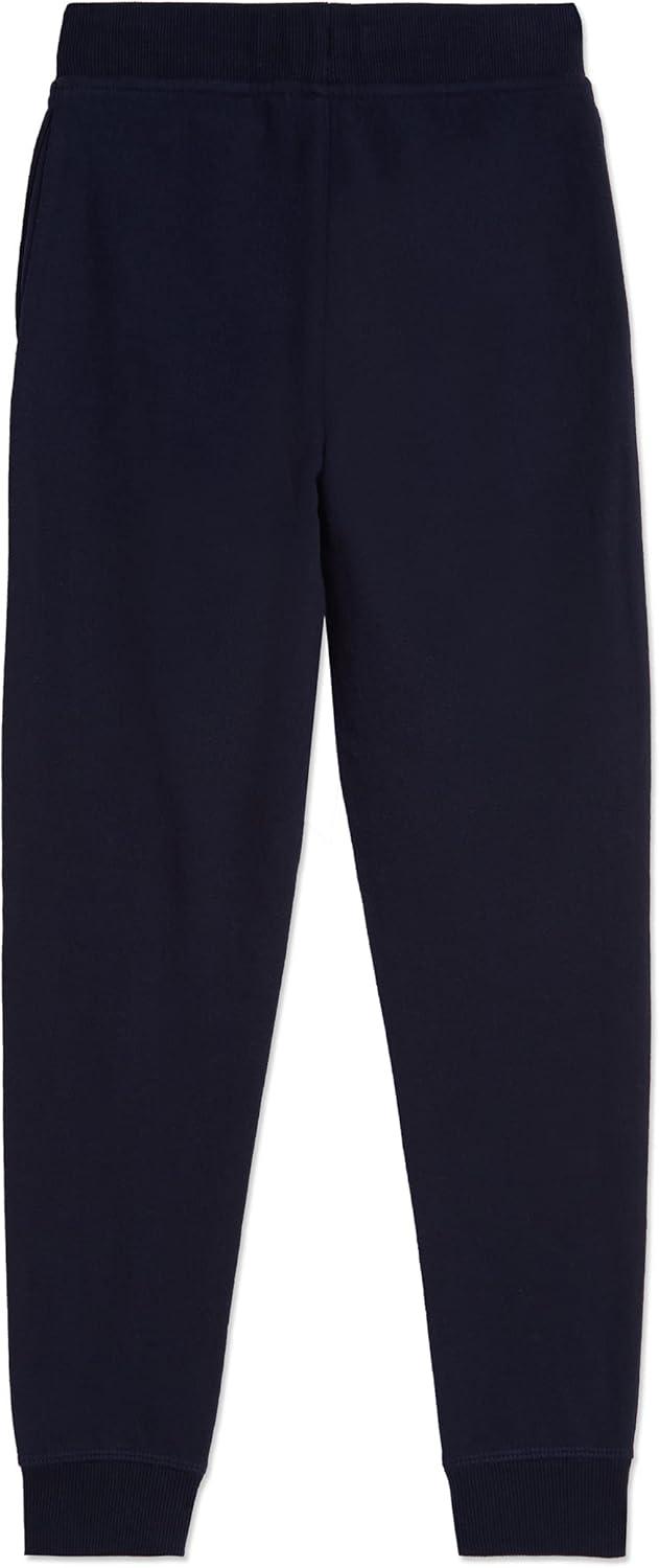 imageNautica Girls Fleece Sweatpants Functional Pockets Elastic Waistband amp Drawstring ClosureNavy