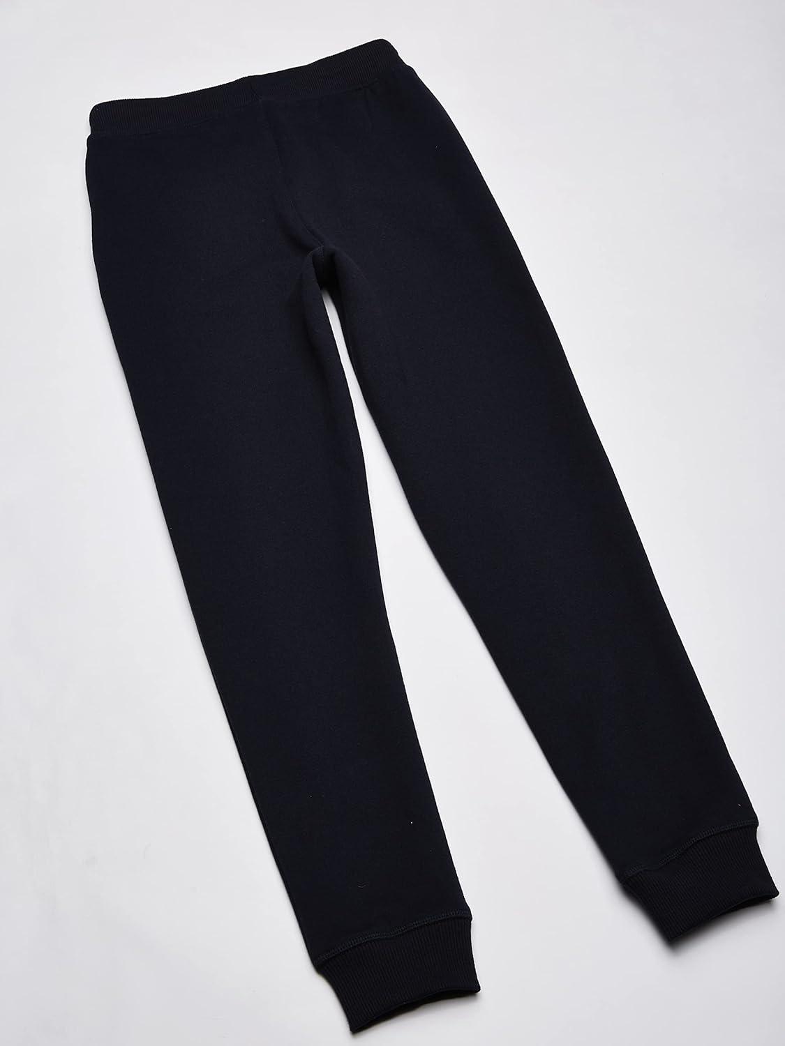 imageNautica Girls Fleece Sweatpants Functional Pockets Elastic Waistband amp Drawstring ClosureNavy