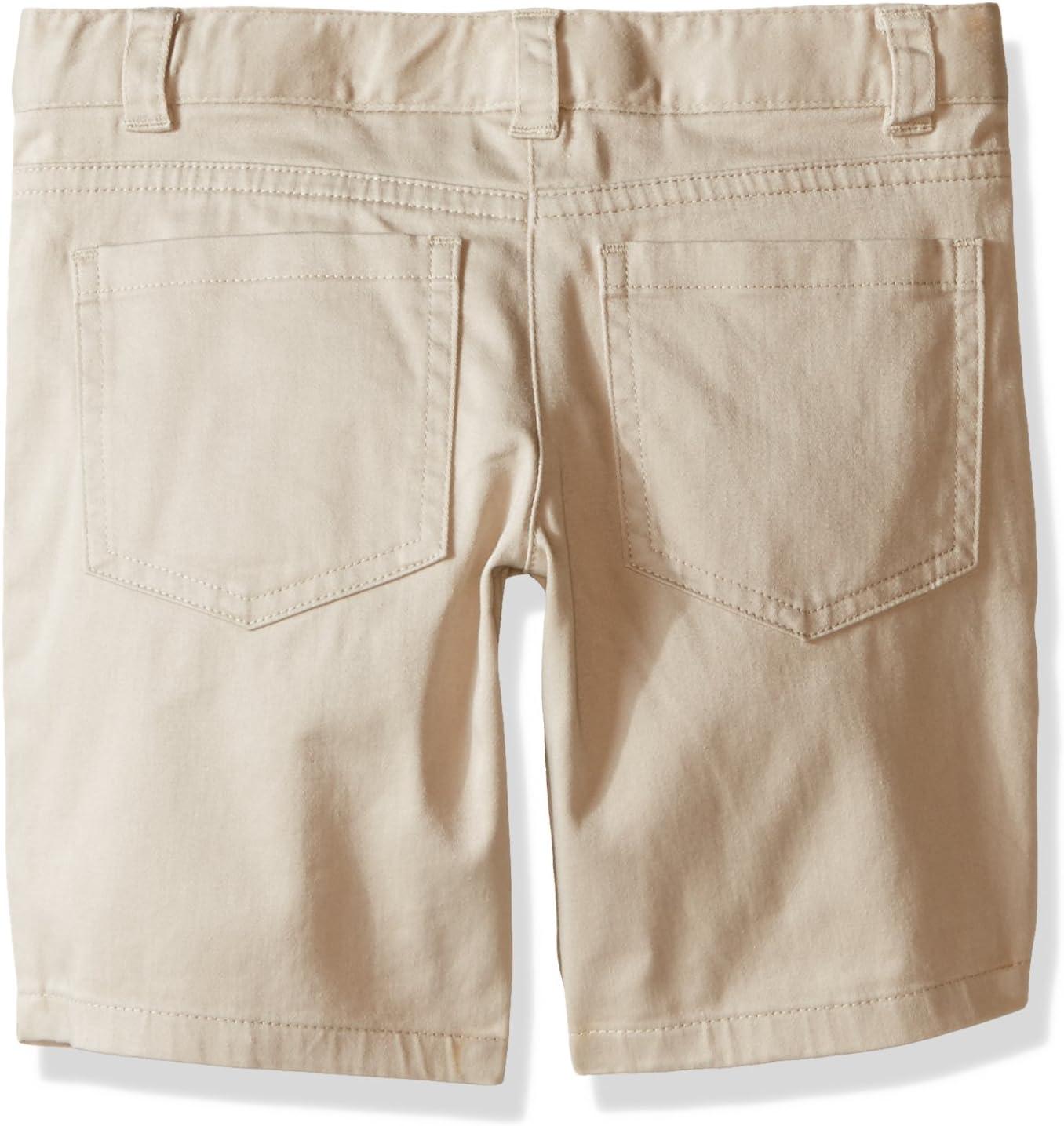 imageNautica Girls School Uniform Bermuda Shorts Pullon Fit Stretchy Material Functional PocketsKhaki Su