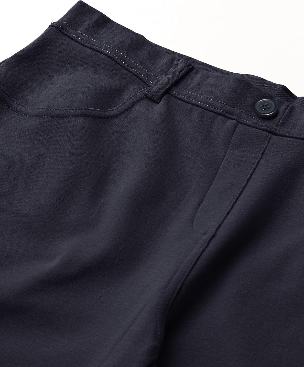 imageNautica Girls School Uniform Bermuda Shorts Pullon Fit Stretchy Material Functional PocketsNavy Knit