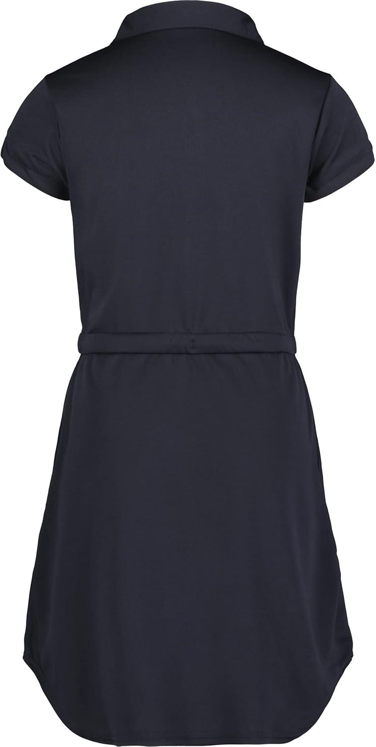 imageNautica Girls School Uniform Short Sleeve Polo DressNavy Performance