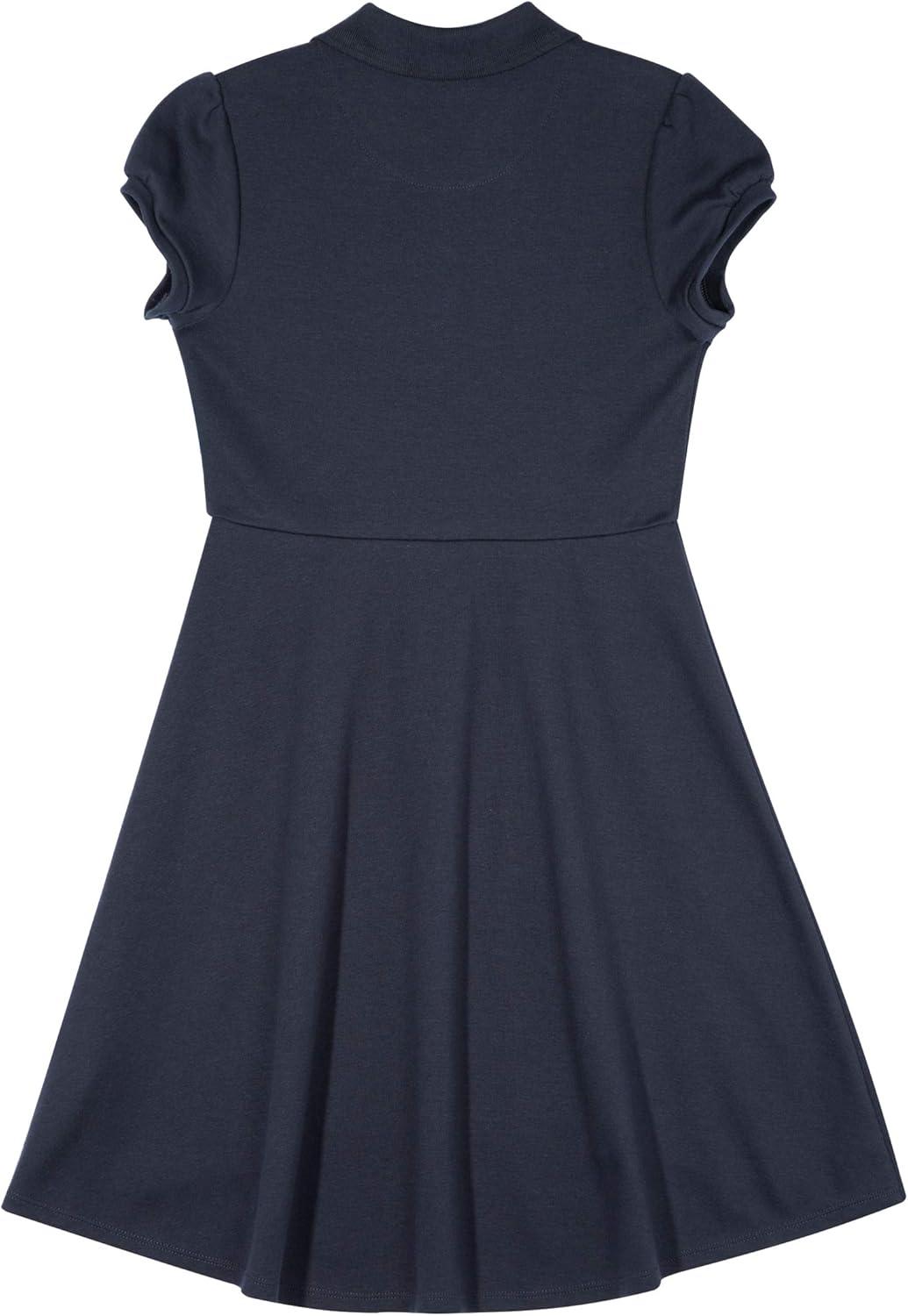 imageNautica Girls School Uniform Short Sleeve Polo DressNavyHighlow