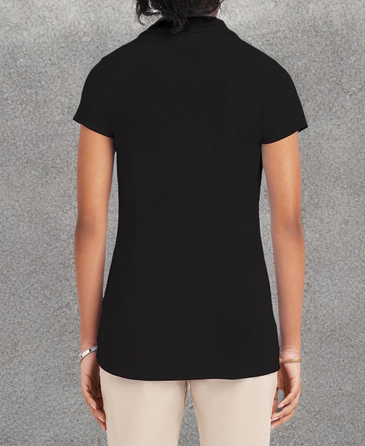 imageNautica Juniors Uniform Short Sleeve Performance PoloBlack