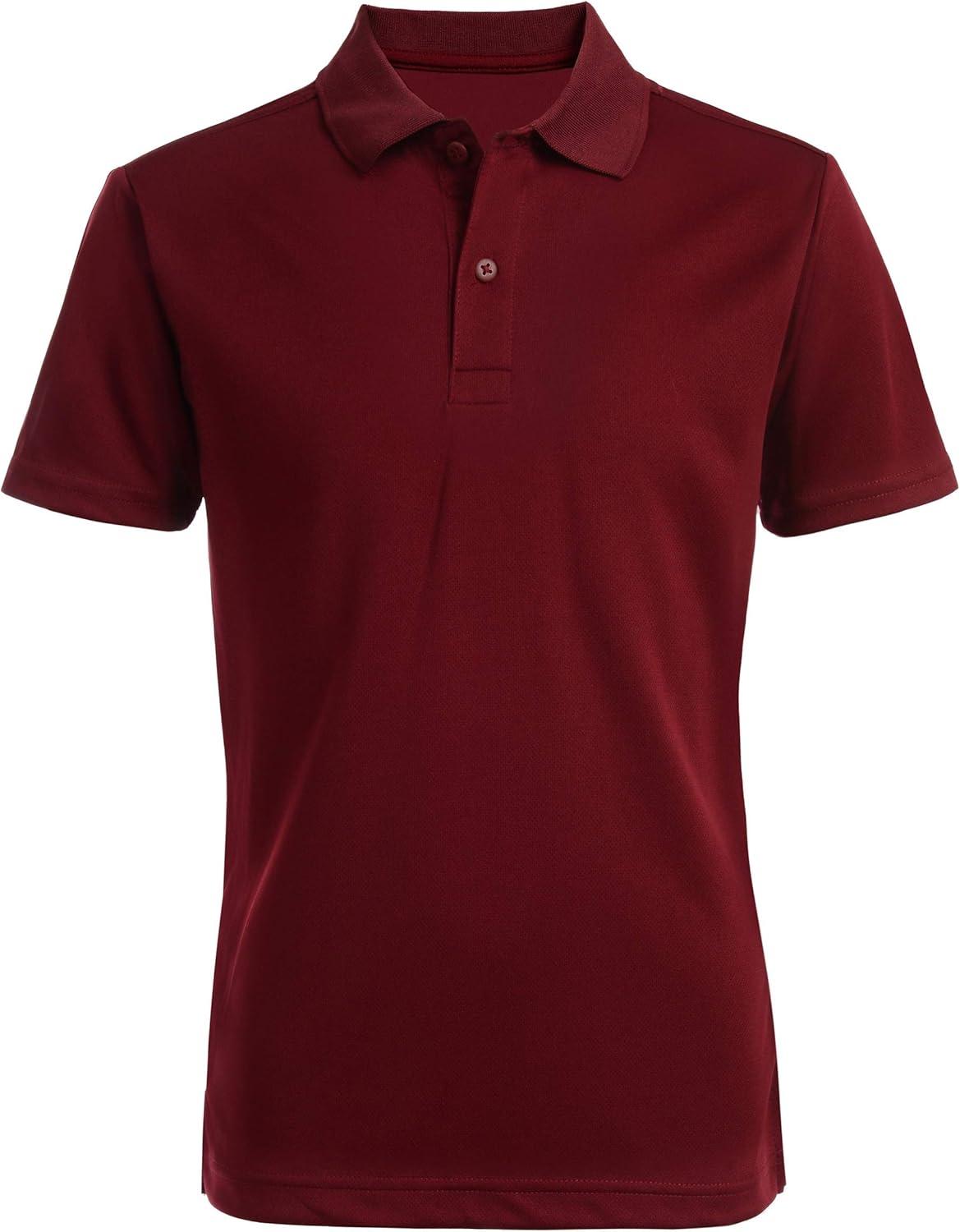 imageNautica Mens Uniform Short Sleeve Performance PoloBurgundy