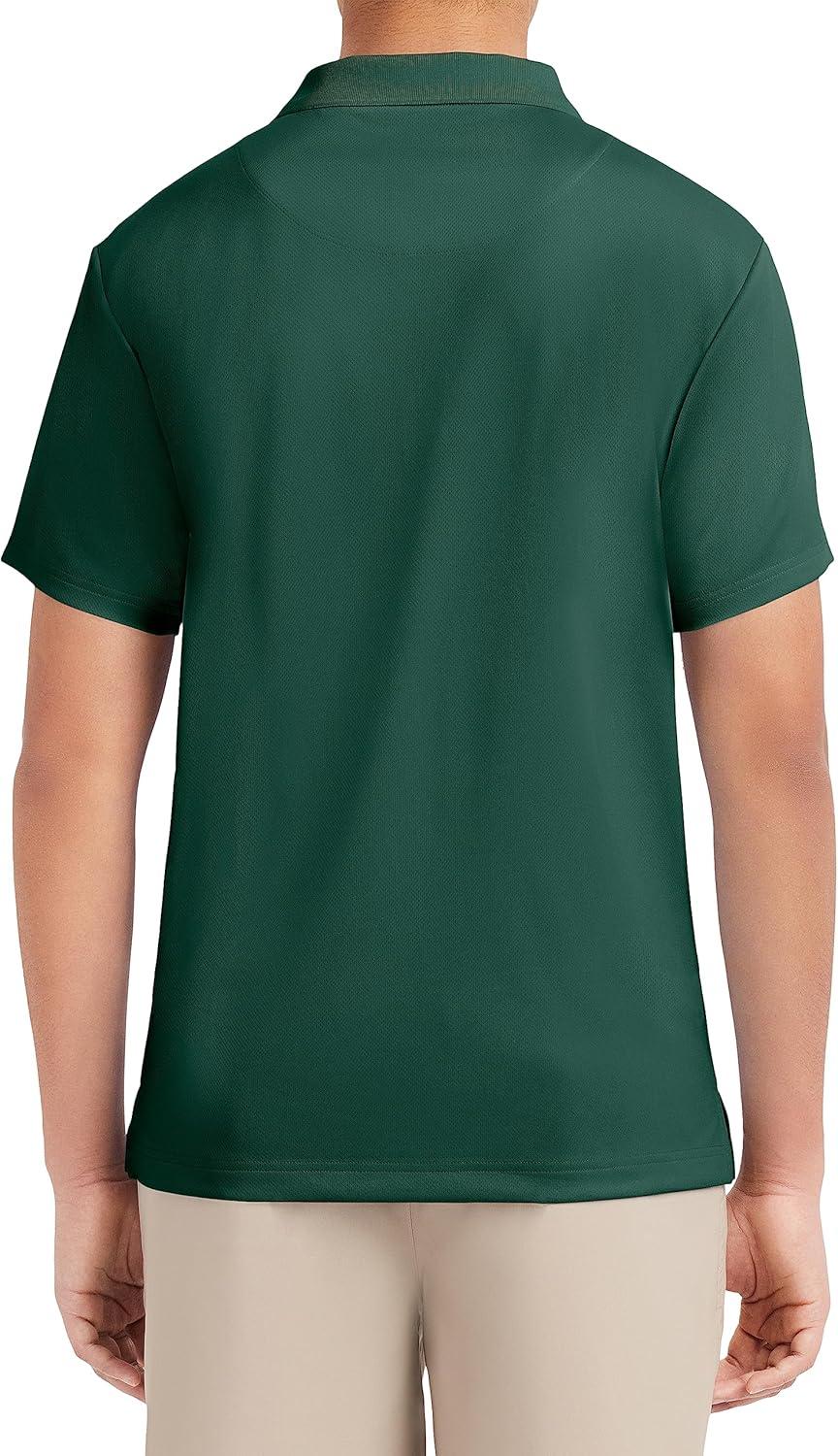imageNautica Mens Uniform Short Sleeve Performance PoloHunter
