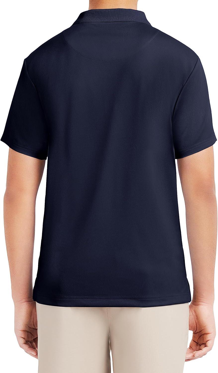 imageNautica Mens Uniform Short Sleeve Performance PoloNavy