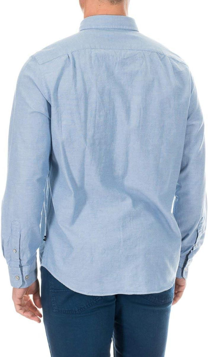 imageNautica Young Mens School Uniform Long Sleeve Performance Oxford ButtonDown ShirtPetrol