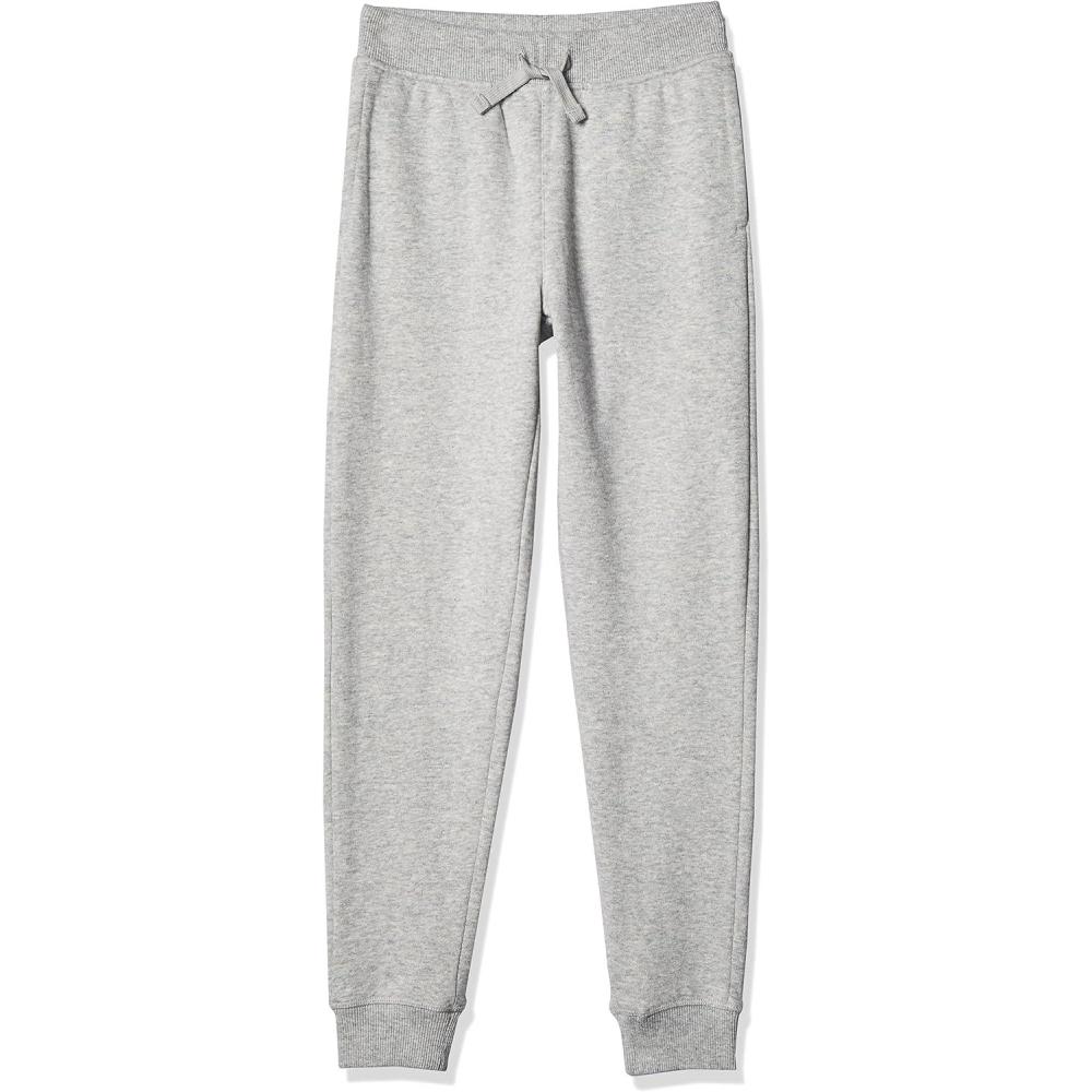 imageNautica Girls Fleece Sweatpants Functional Pockets Elastic Waistband amp Drawstring ClosureGrey Heather