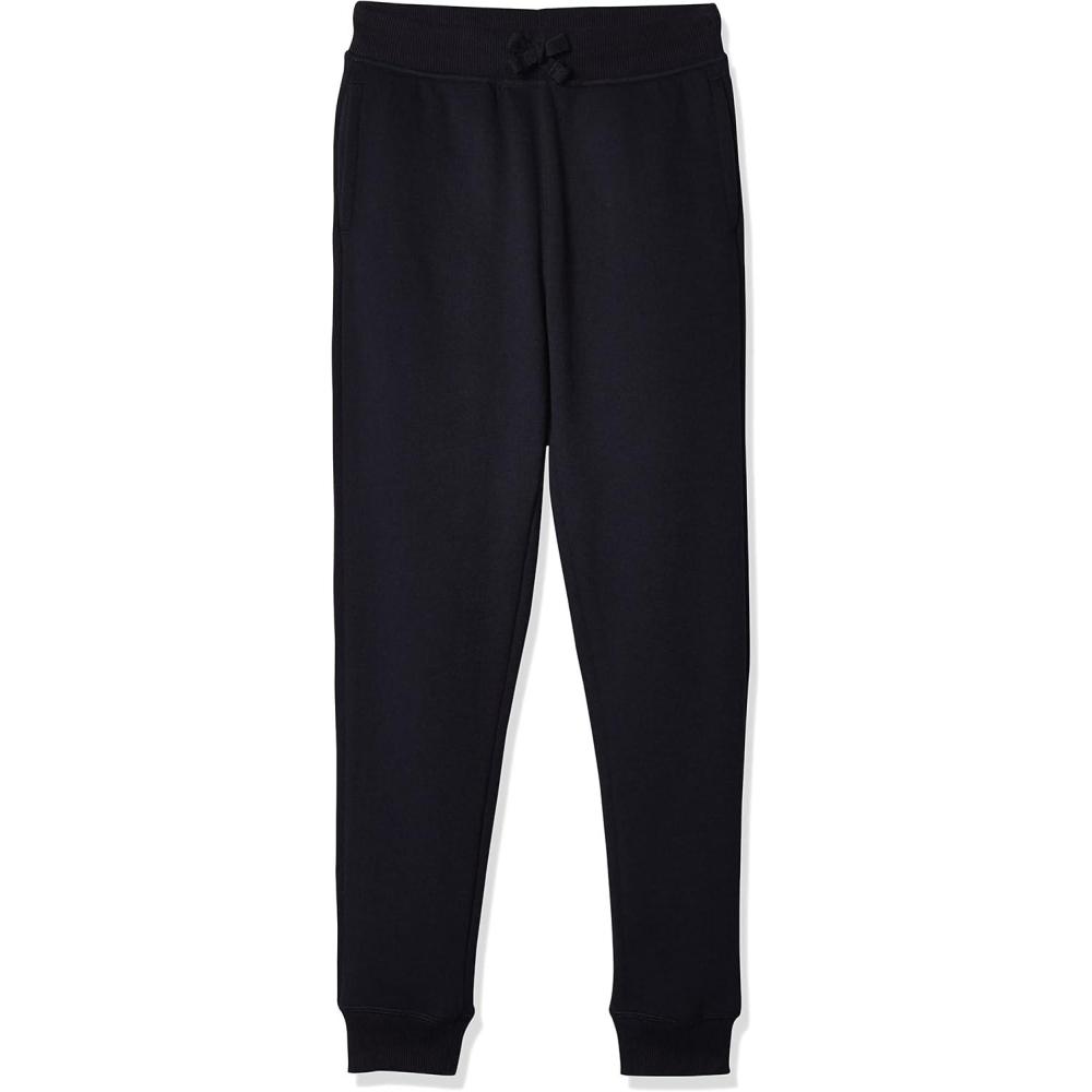 imageNautica Girls Fleece Sweatpants Functional Pockets Elastic Waistband amp Drawstring ClosureNavy