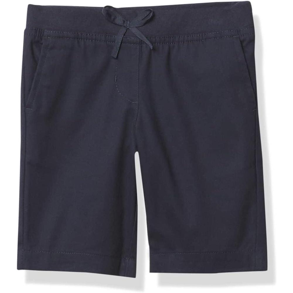 imageNautica Girls School Uniform Bermuda Shorts Pullon Fit Stretchy Material Functional PocketsNavy Pullon
