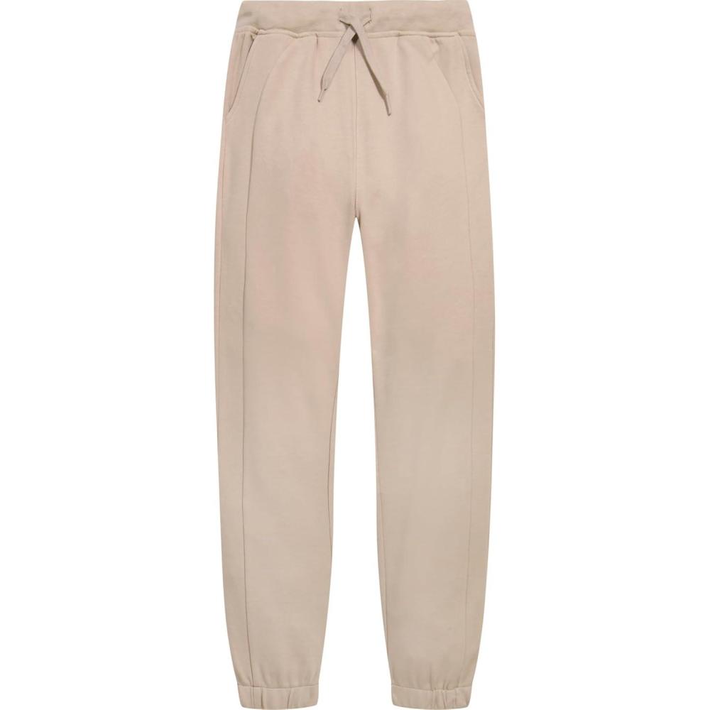 imageNautica Girls School Uniform Jogger Pants Elastic Waistband with Drawstring Closure Stretch Performance FabricKhaki