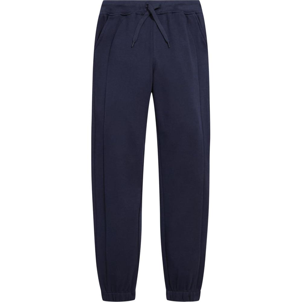 imageNautica Girls School Uniform Jogger Pants Elastic Waistband with Drawstring Closure Stretch Performance FabricNavy