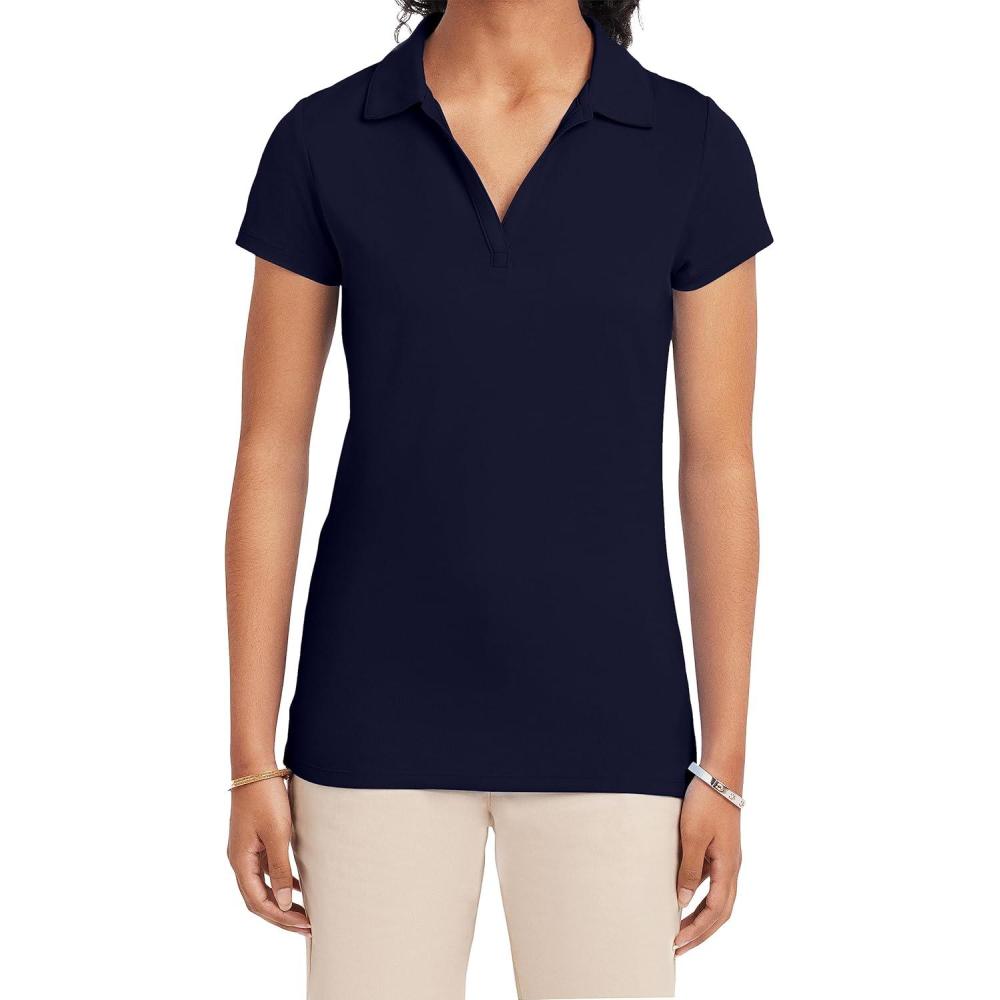 imageNautica Juniors Uniform Short Sleeve Performance PoloNavy