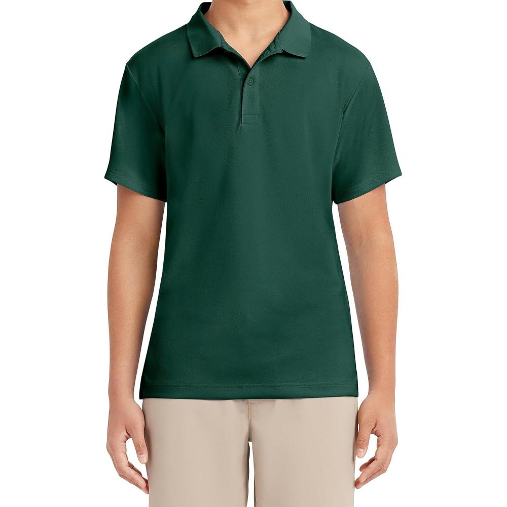 imageNautica Mens Uniform Short Sleeve Performance PoloHunter