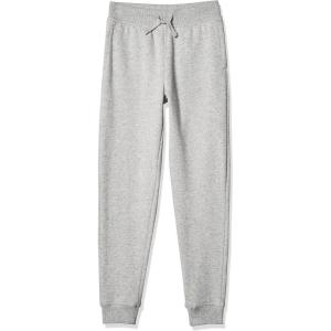 Nautica Girls’ Fleece Sweatpants, Functional Pockets, Elastic Waistband & Drawstring Closure(Grey Heather)