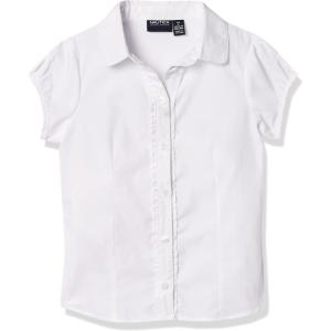 Nautica Girls’ Short Sleeve Blouse(White)