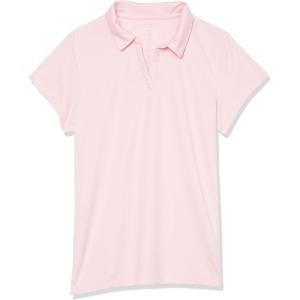 Nautica Girls’ Short Sleeve Performance Polo(Light Pink)