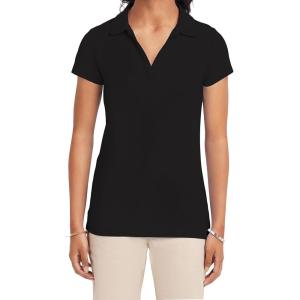 Nautica Junior’s Uniform Short Sleeve Performance Polo(Black)
