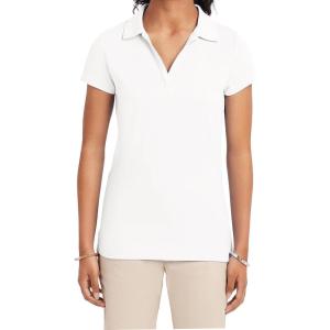 Nautica Junior’s Uniform Short Sleeve Performance Polo(White)