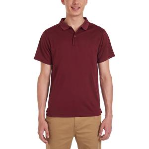 Nautica Men’s Uniform Short Sleeve Performance Polo(Burgundy)