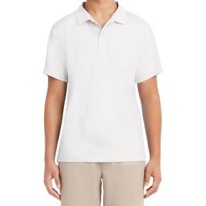 Nautica Men’s Uniform Short Sleeve Performance Polo(White)