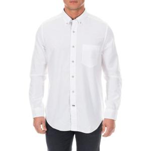 Nautica Young Men’s School Uniform Long Sleeve Performance Oxford Button-Down Shirt(Bright White)
