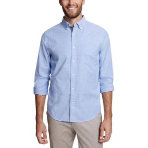 Nautica Young Men’s School Uniform Long Sleeve Performance Oxford Button-Down Shirt(Light French Blue W83603)