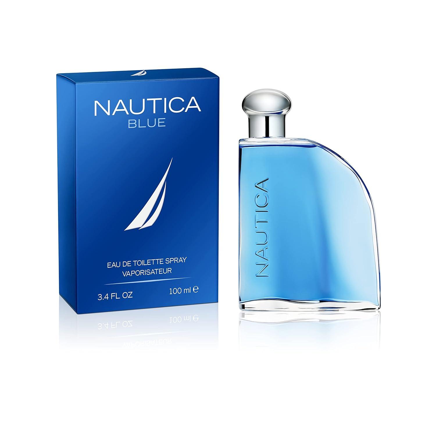 imageNautica Color Red Eau de Toilette for Men Aromatic Fougere Fragrance Notes of Black Pepper Lavender and Rosemary 16ozBlue Eau de Toilette