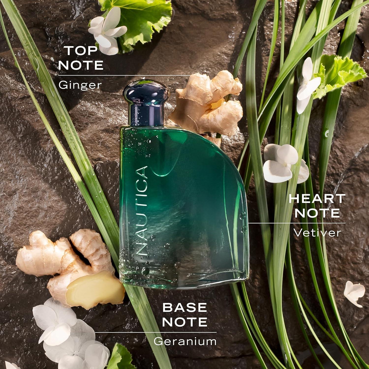 imageNautica Color Red Eau de Toilette for Men Aromatic Fougere Fragrance Notes of Black Pepper Lavender and Rosemary 16ozGreen Eau de Toilette