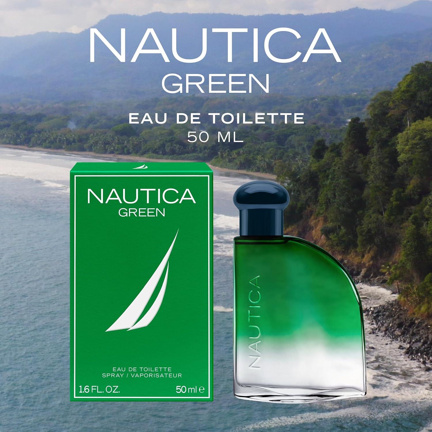 imageNautica Color Red Eau de Toilette for Men Aromatic Fougere Fragrance Notes of Black Pepper Lavender and Rosemary 16ozGreen Eau de Toilette