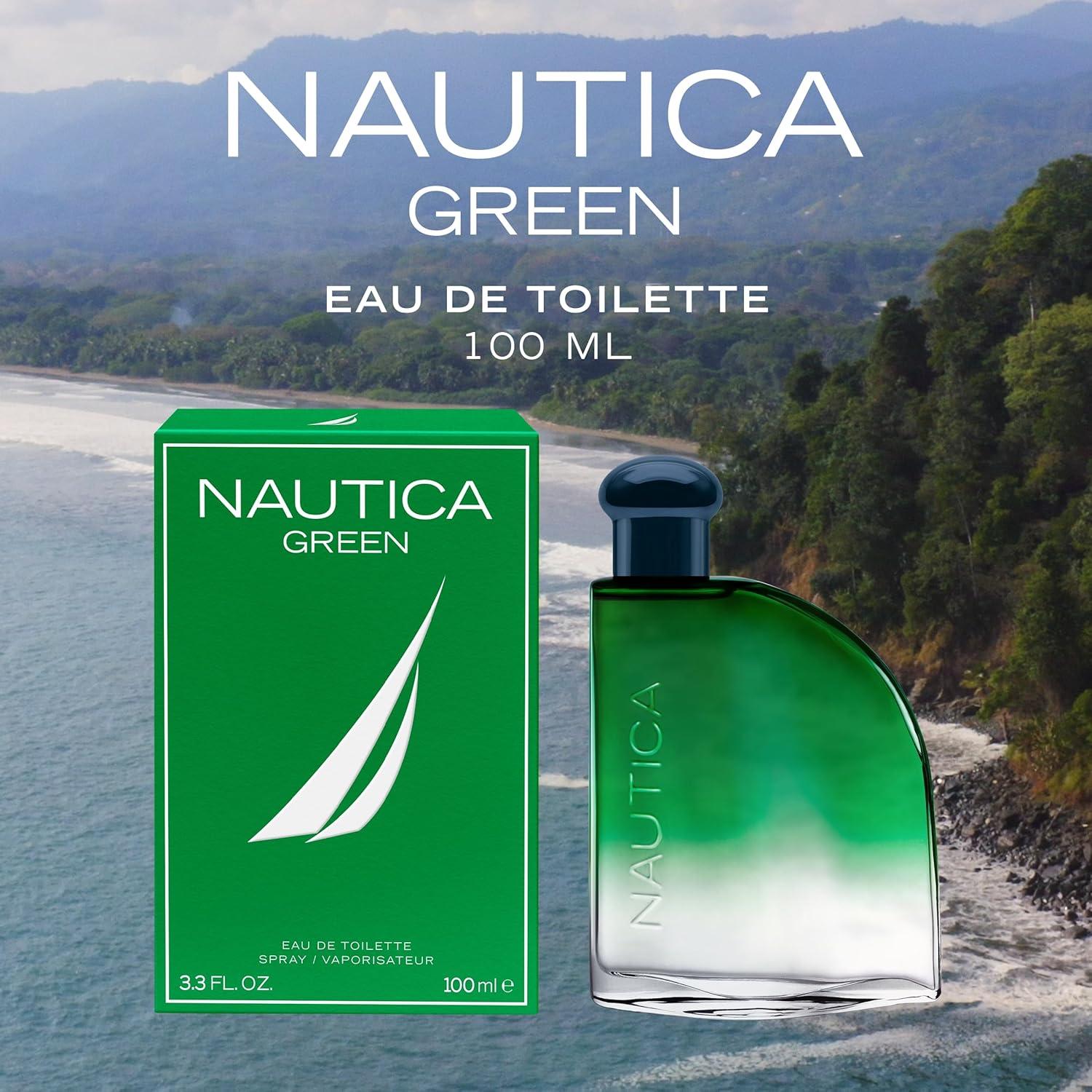 imageNautica Color Red Eau de Toilette for Men Aromatic Fougere Fragrance Notes of Black Pepper Lavender and Rosemary 16ozGreen Eau de Toilette