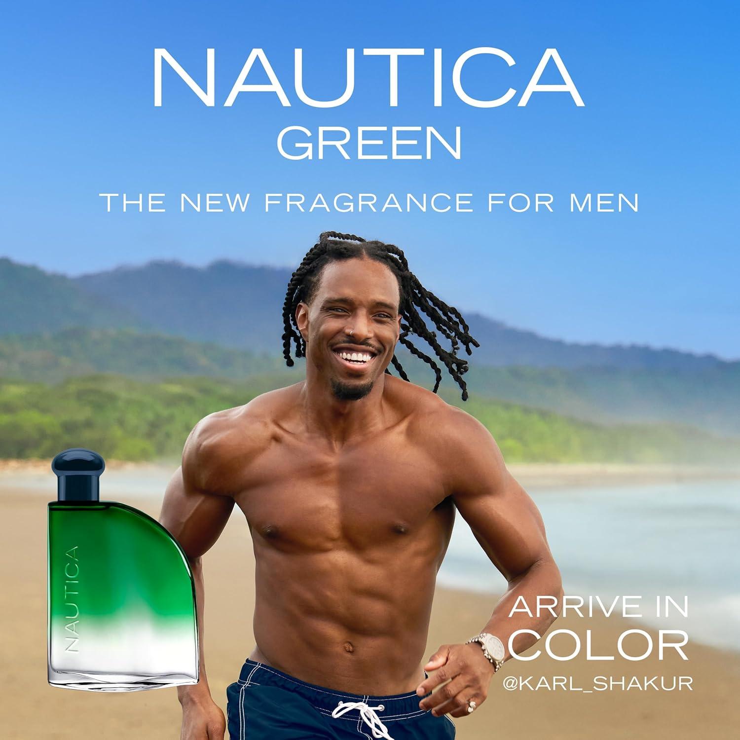 imageNautica Color Red Eau de Toilette for Men Aromatic Fougere Fragrance Notes of Black Pepper Lavender and Rosemary 16ozGreen Eau de Toilette