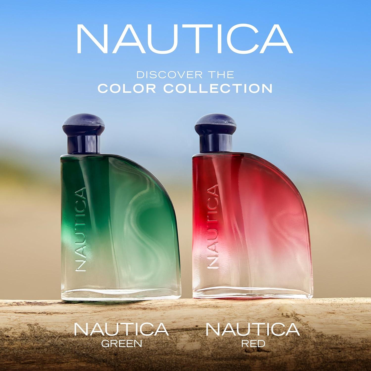 imageNautica Color Red Eau de Toilette for Men Aromatic Fougere Fragrance Notes of Black Pepper Lavender and Rosemary 16ozRed Eau de Toilette