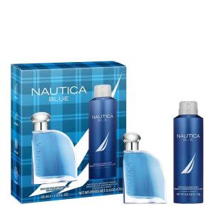 Nautica Color Red Eau de Toilette for Men, Aromatic Fougere Fragrance, Notes of Black Pepper, Lavender and Rosemary, 1.6oz(Blue – Giftset)