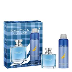 Nautica Voyage Intense Eau de Toilette 1.6 fl oz (Pack of 1), Notes of Vetiver, Smokey Leather, Mimosa, Men’s Fragrance, Long Lasting, Everyday Fragrance, Travel Size(Nautica Voyage Giftset)