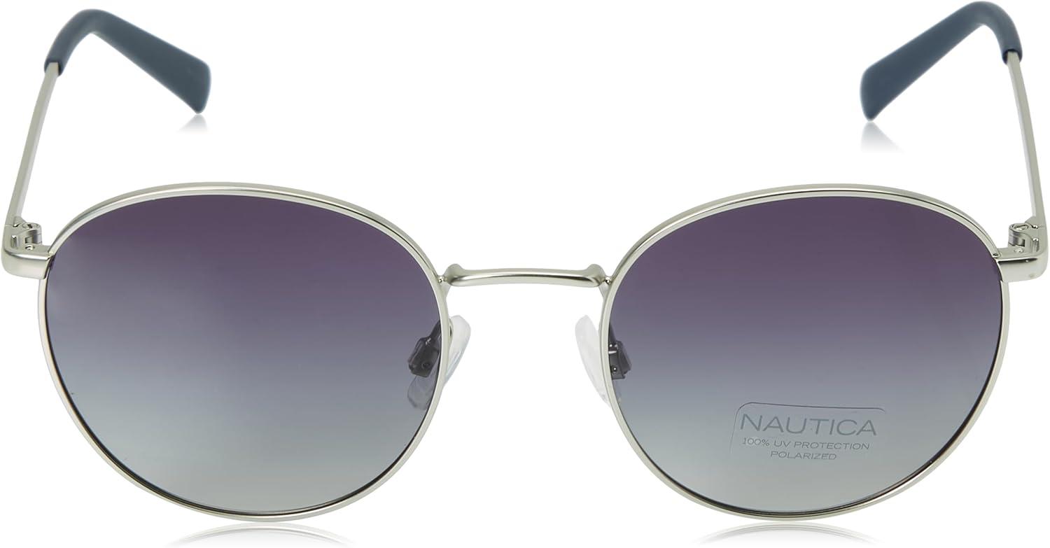 imageNAUTICA Unisex SunglassesMatte SilverSmoke Gradient