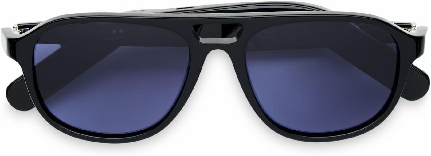imageNautica Corsair Smart Sunglasses for Men amp Women Wireless Smart Glasses with Open Ear Speakers and Microphone Polarized UV400 Lenses Black Gradient WideCommander Black Navy Blue Standard