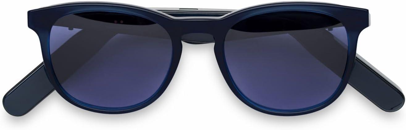 imageNautica Corsair Smart Sunglasses for Men amp Women Wireless Smart Glasses with Open Ear Speakers and Microphone Polarized UV400 Lenses Black Gradient WideTailwind Solid Navy Blue Standard