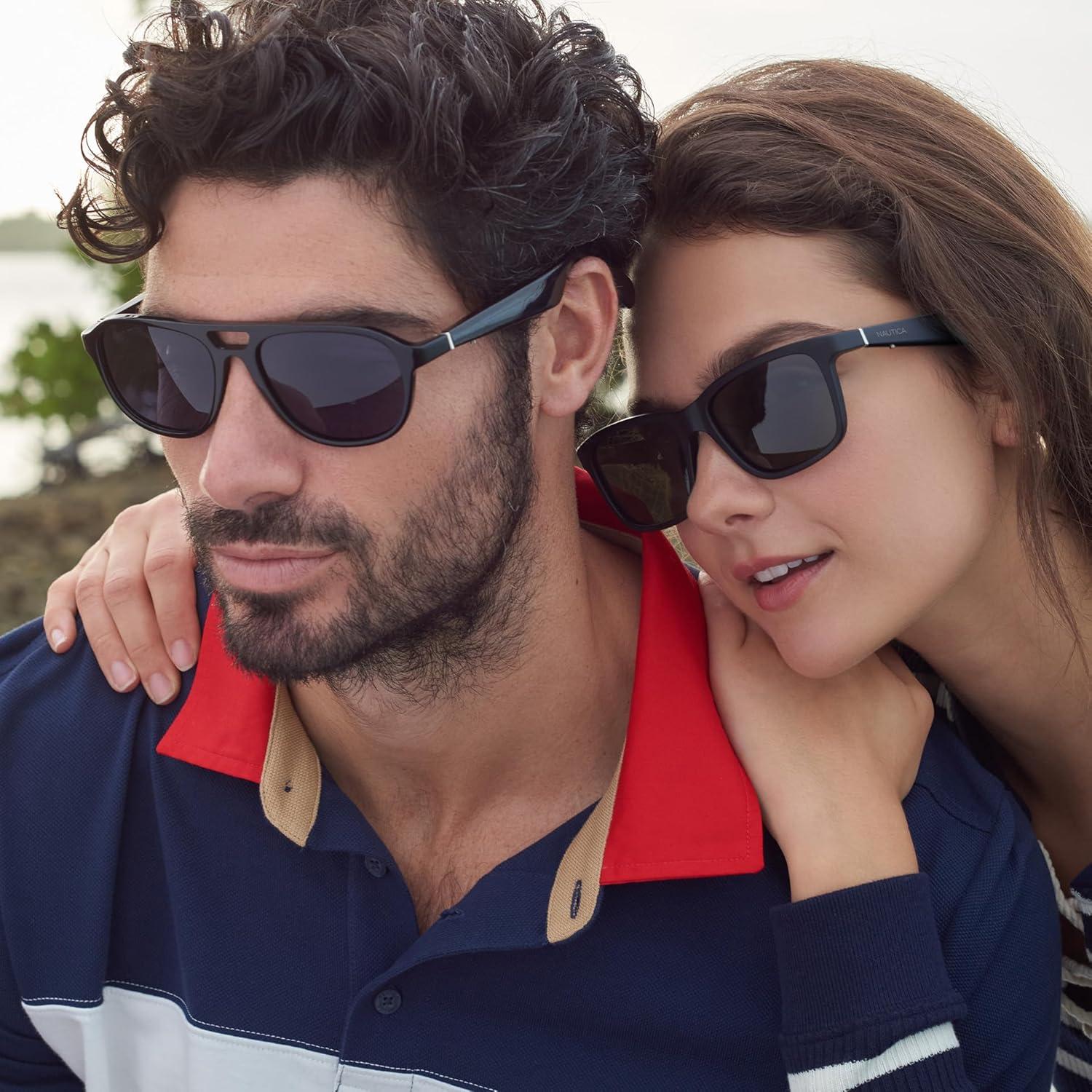 imageNautica Corsair Smart Sunglasses for Men amp Women Wireless Smart Glasses with Open Ear Speakers and Microphone Polarized UV400 Lenses Black Gradient WideCommander Black Navy Blue Standard