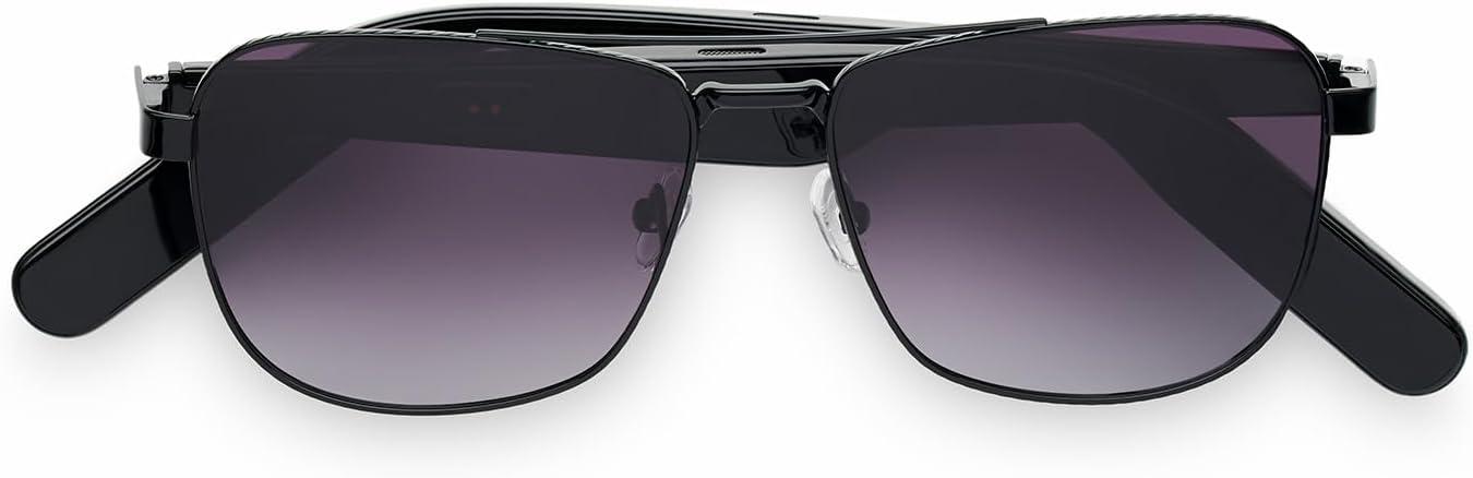 imageNautica Corsair Smart Sunglasses for Men amp Women Wireless Smart Glasses with Open Ear Speakers and Microphone Polarized UV400 Lenses Black Gradient WideCorsair Black Gradient Wide