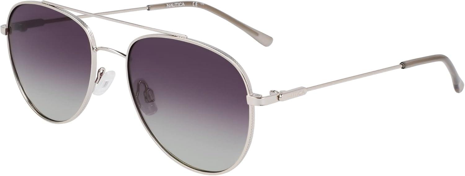 imageNautica N2244s Pilot SunglassesSilver