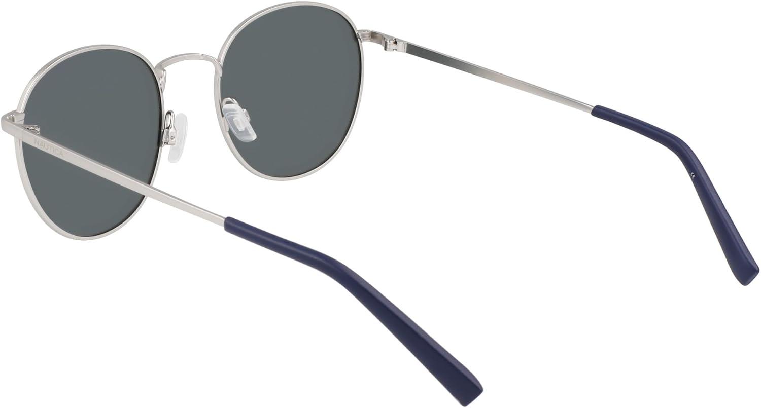 imageNautica Unisex N100sp Round SunglassesMatte Silver