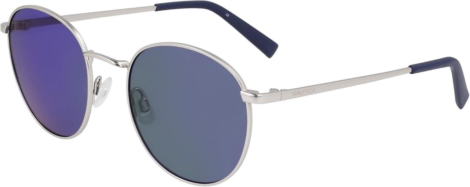 imageNautica Unisex N100sp Round SunglassesMatte Silver
