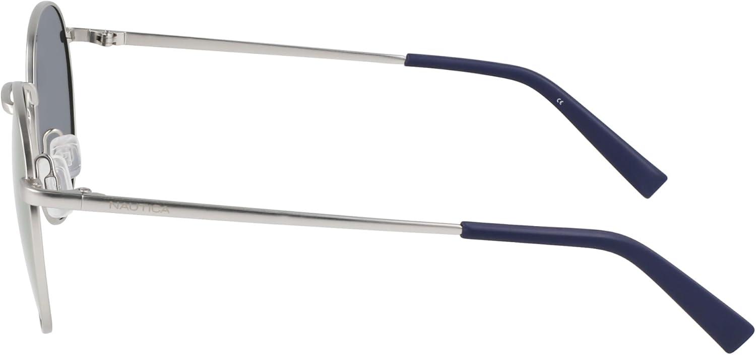 imageNautica Unisex N100sp Round SunglassesMatte Silver