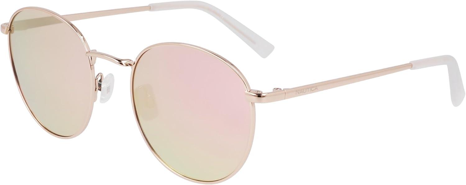 imageNautica Unisex N100sp Round SunglassesRose Gold