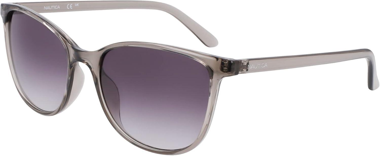 imageNautica Womens Sunglasses N2243S Crystal Smoke with Smoke Gradient Lens