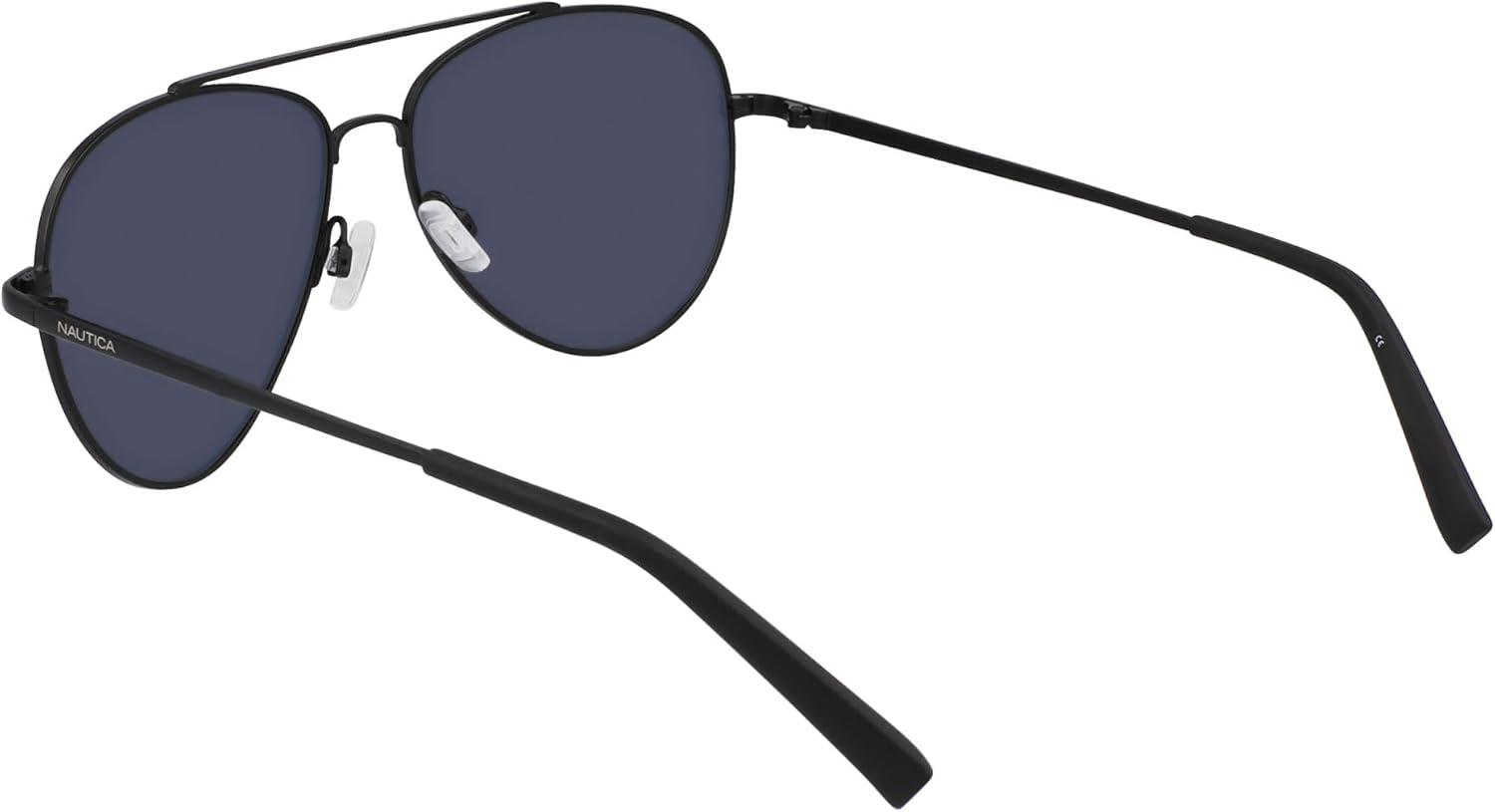 imageNautica mens N101sp Pilot SunglassesMatte Black