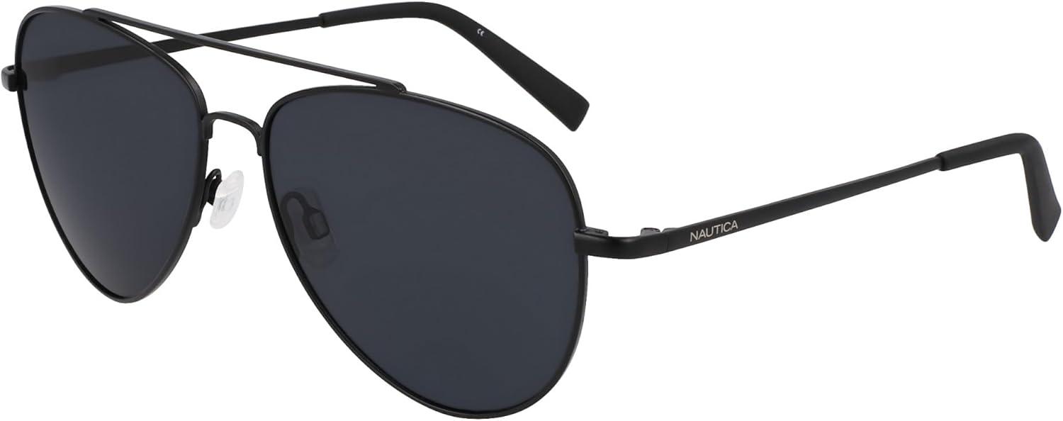 imageNautica mens N101sp Pilot SunglassesMatte Black