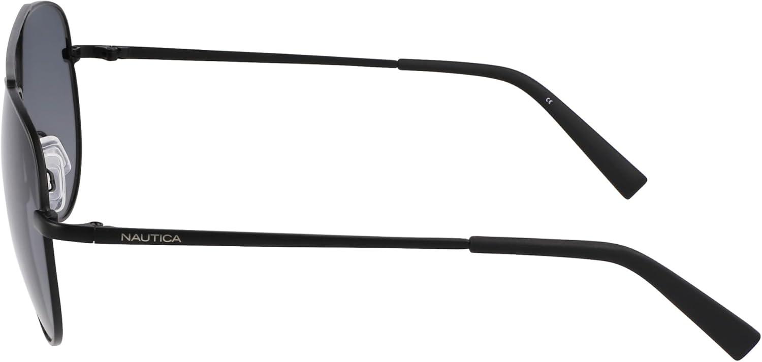 imageNautica mens N101sp Pilot SunglassesMatte Black